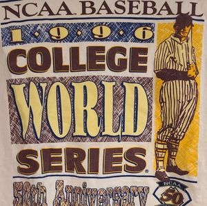 1996 Vintage College World Series 50th Anv tee